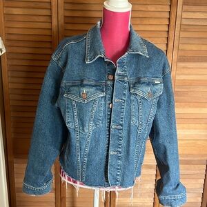 Mother distress denim jacket size M Bloom and Doom style